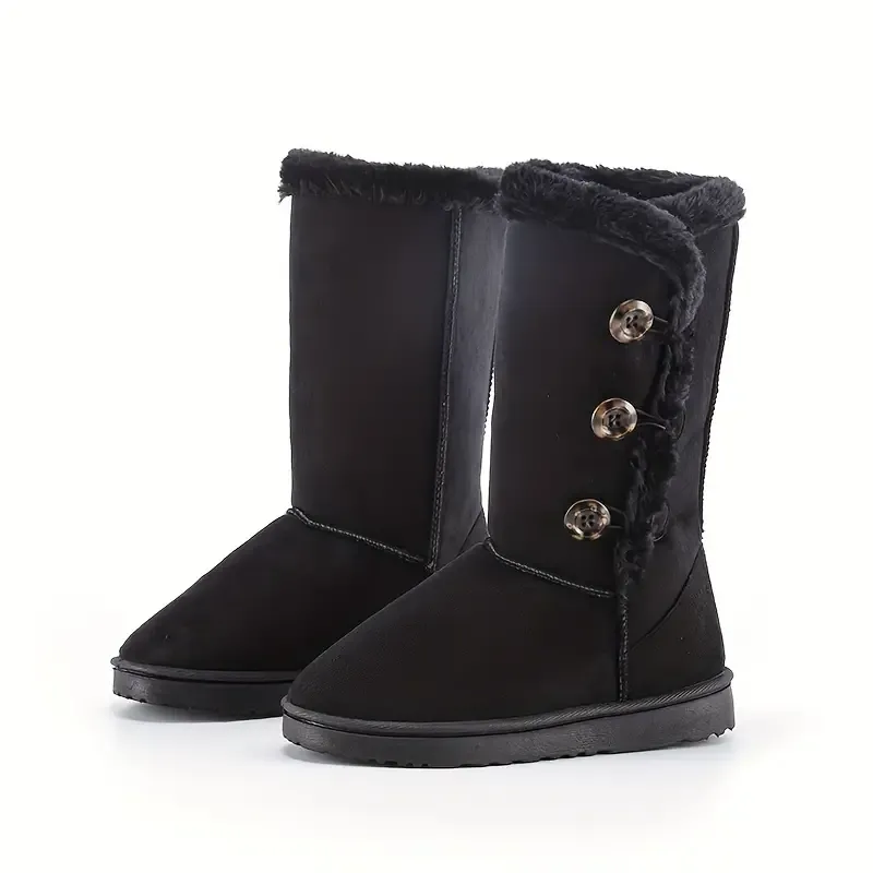 Women's Plush Mid Calf Boots