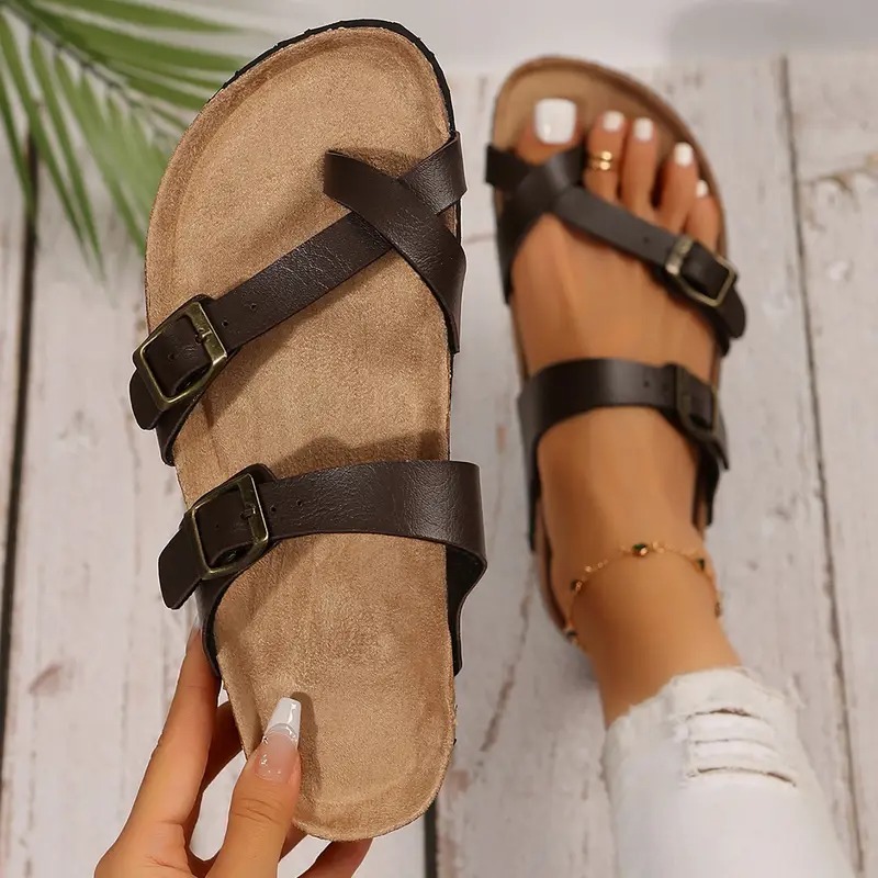 Women's Retro Flat Strappy Sandals