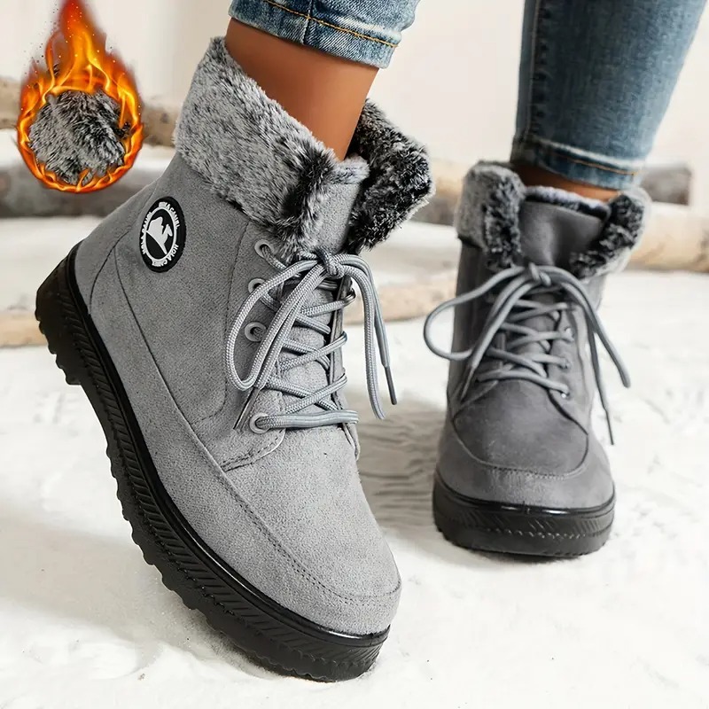 Women's Winter Lace-Up Snow Boots