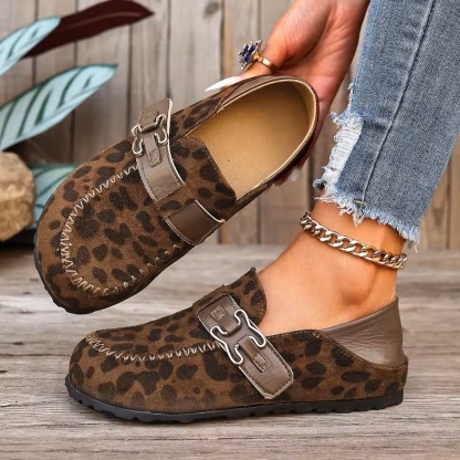 Women's Round Toe Retro Slip-on Mules