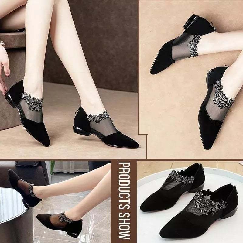 Women's comfortable zippered sexy shoes