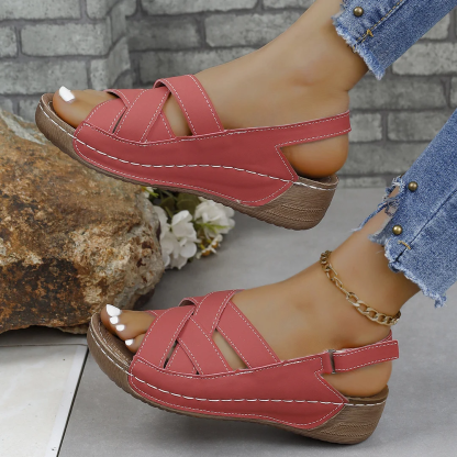 Women's Wedge Heeled Comfortable Casual Open Toe Sandals
