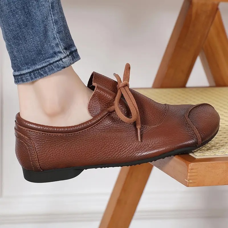 Women's Leather Slip-On Loafers