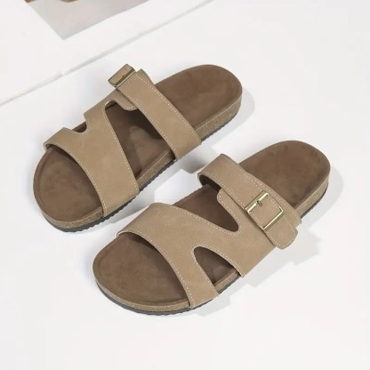 Women's Retro Slip-On Half Mule Sandals