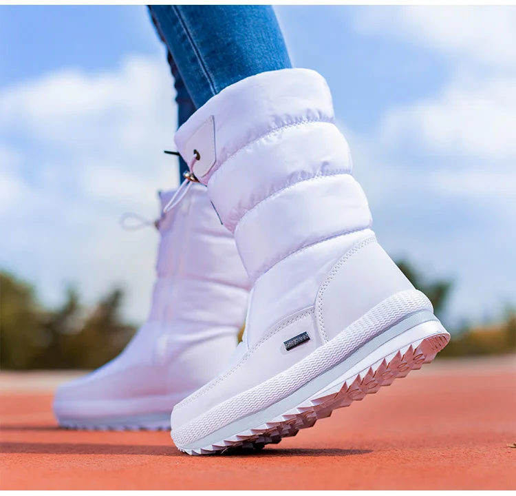Premium Waterproof Faux Fur Non-Slip Women's Snow Boots