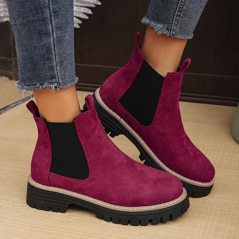 Women's Chunky Chelsea Ankle Boots
