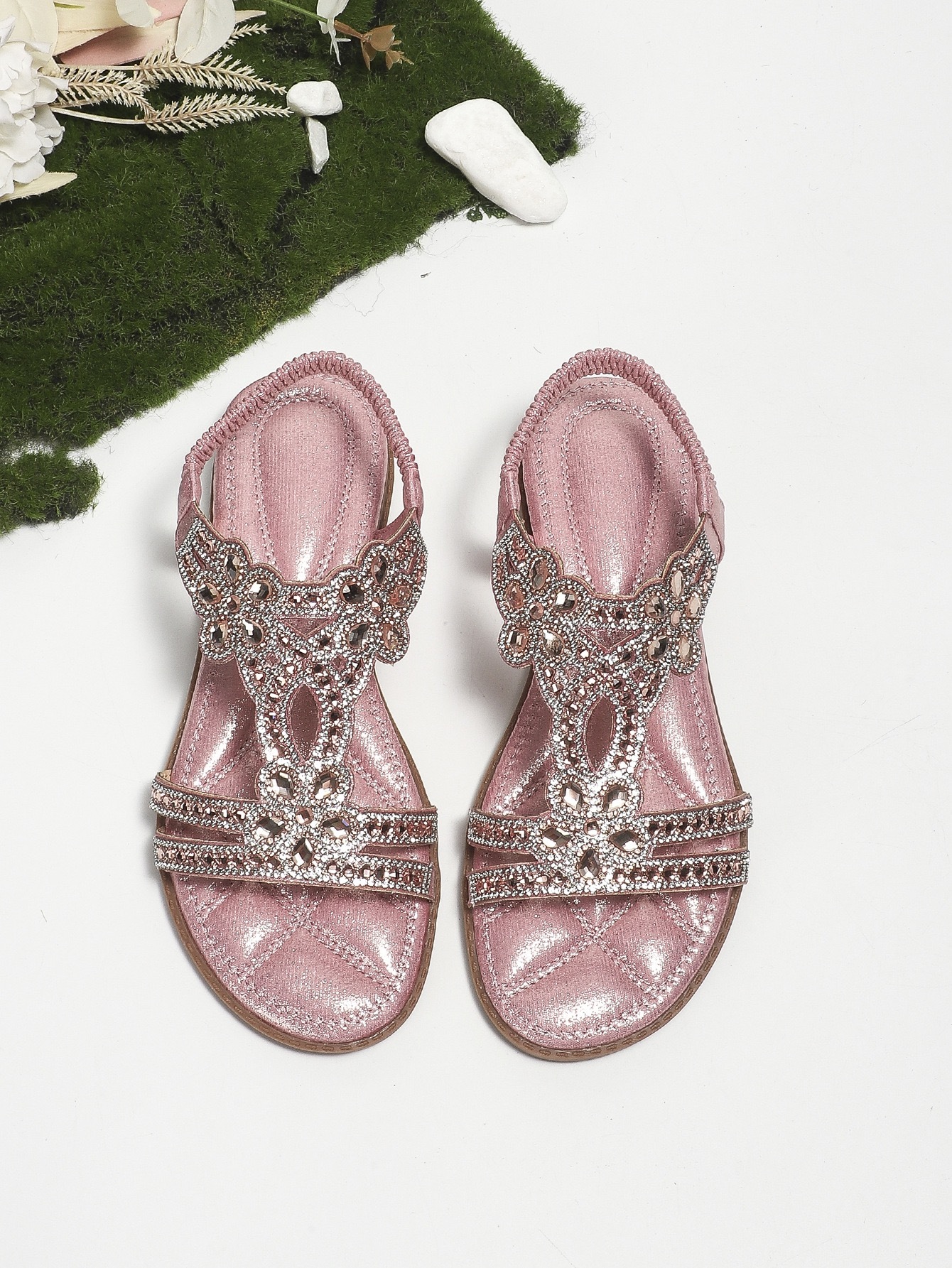 Women's Comfort Classic Wedge Bowtie Slide Sandals