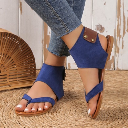 Orthopedic Leather Heel Sandals