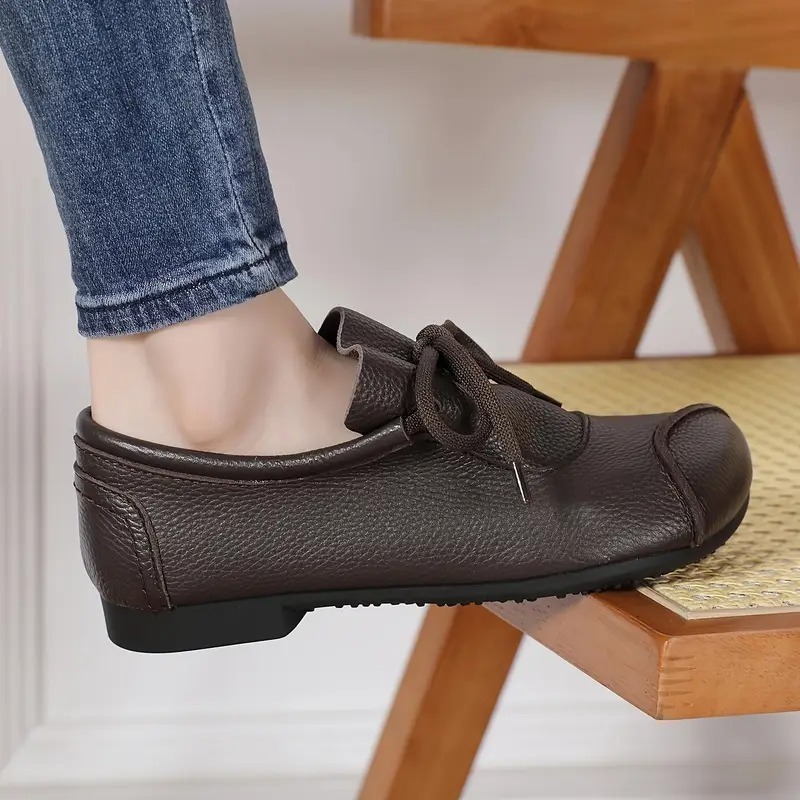 Women's Leather Slip-On Loafers