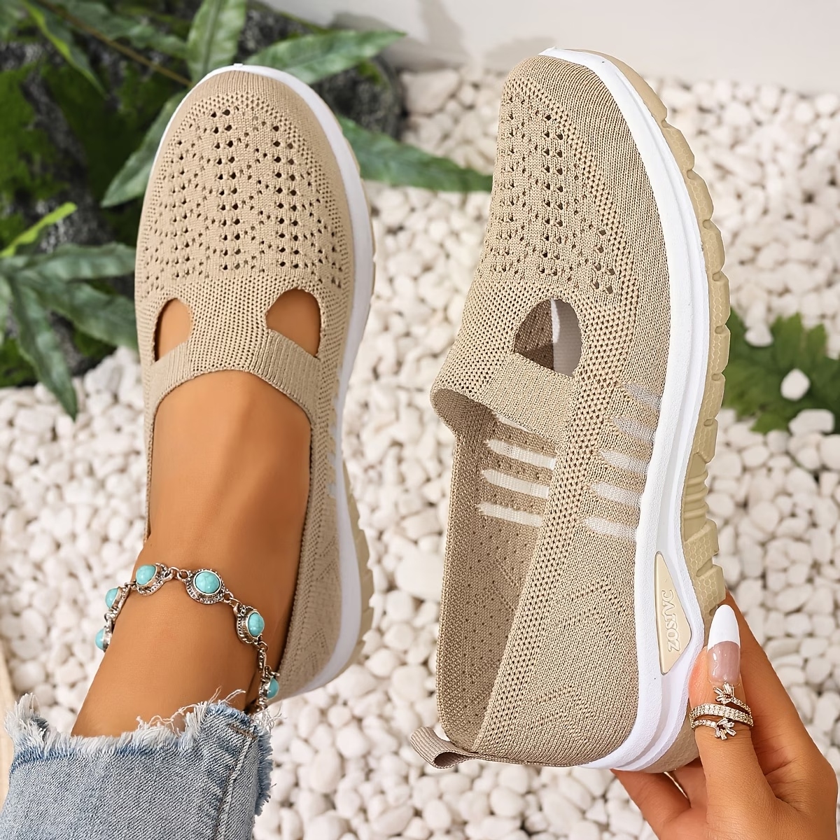 Women's Hollow Out Casual Athletic Flats