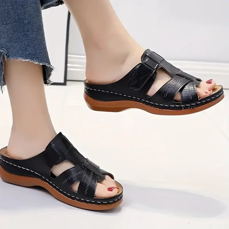 Women's Comfort Bowtie Slide Slip-On Sandals