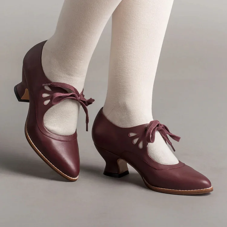 New Women's Orthopaedic High Heel Leather Shoes