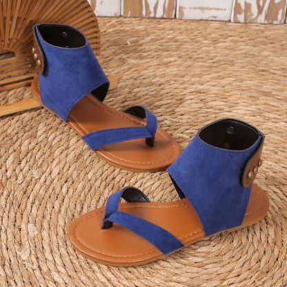 Orthopedic Leather Heel Sandals
