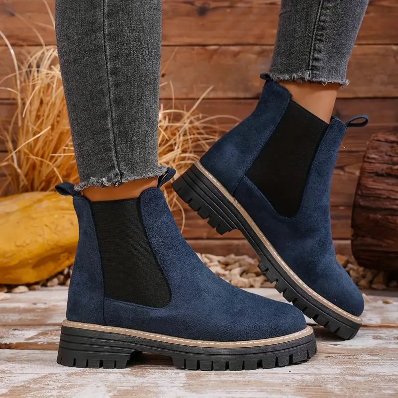 Women's Chunky Chelsea Ankle Boots