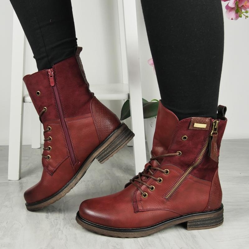 Ladies Cozy Warm Lined Ankle Boots