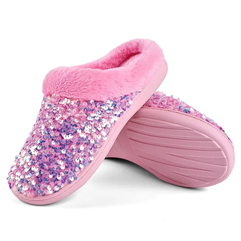Women's Sequins House Slippers