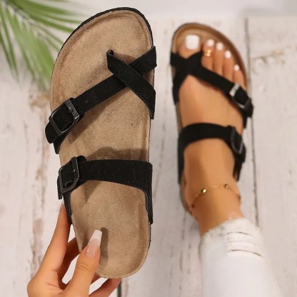 Women's Retro Flat Strappy Sandals