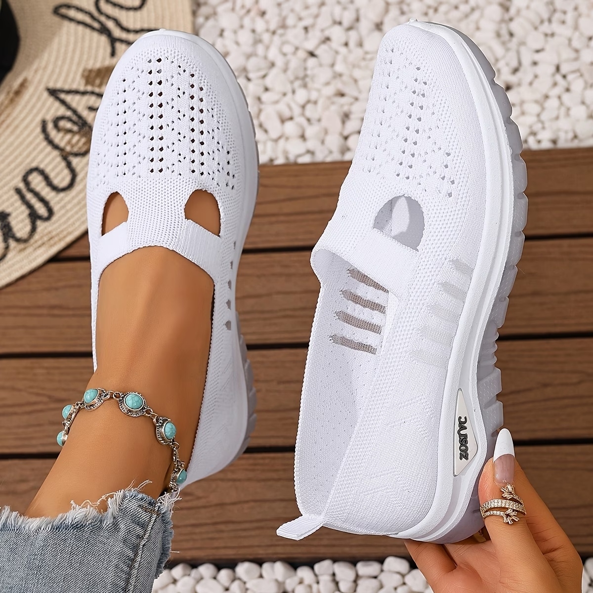 Women's Hollow Out Casual Athletic Flats
