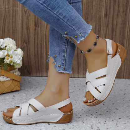Women's Wedge Heeled Comfortable Casual Open Toe Sandals