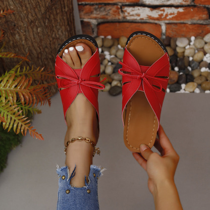 Women's Comfort Bowtie Slide Sandals