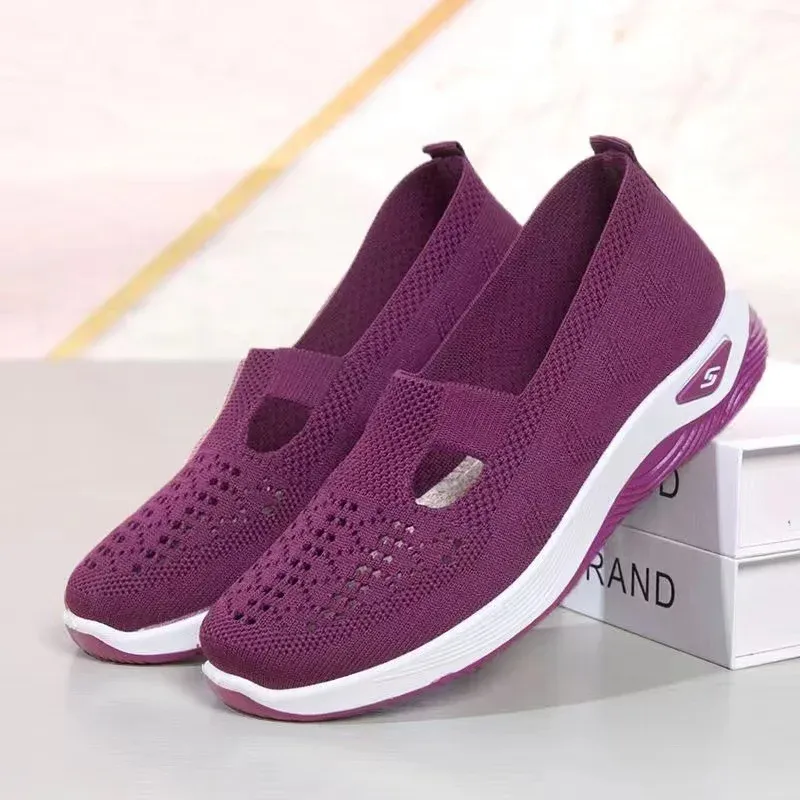 Women's Woven Orthopedic Breathable Soft Sole Shoes