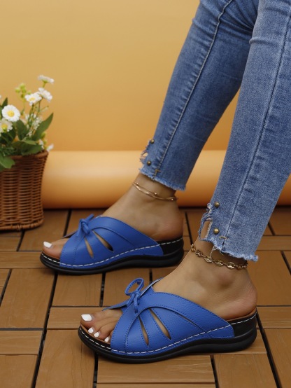Women's Comfort Bowtie Slide Sandals
