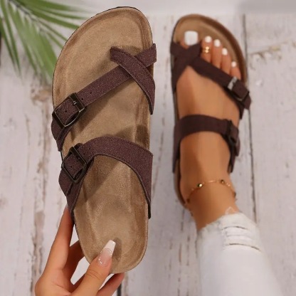 Women's Retro Flat Strappy Sandals