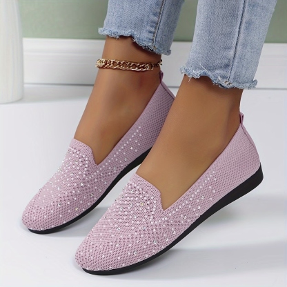 Women's Rhinestone Flat Shoes