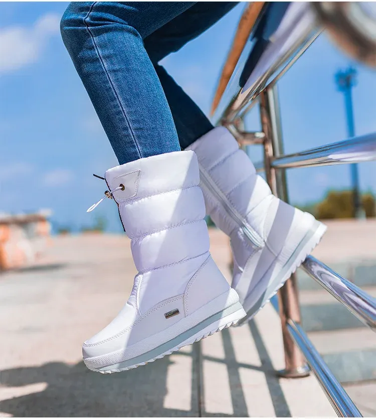 Premium Waterproof Faux Fur Non-Slip Women's Snow Boots