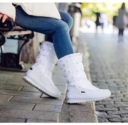 Premium Waterproof Faux Fur Non-Slip Women's Snow Boots