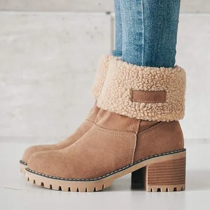 Women's Soft Waterproof Wool Lining Boots
