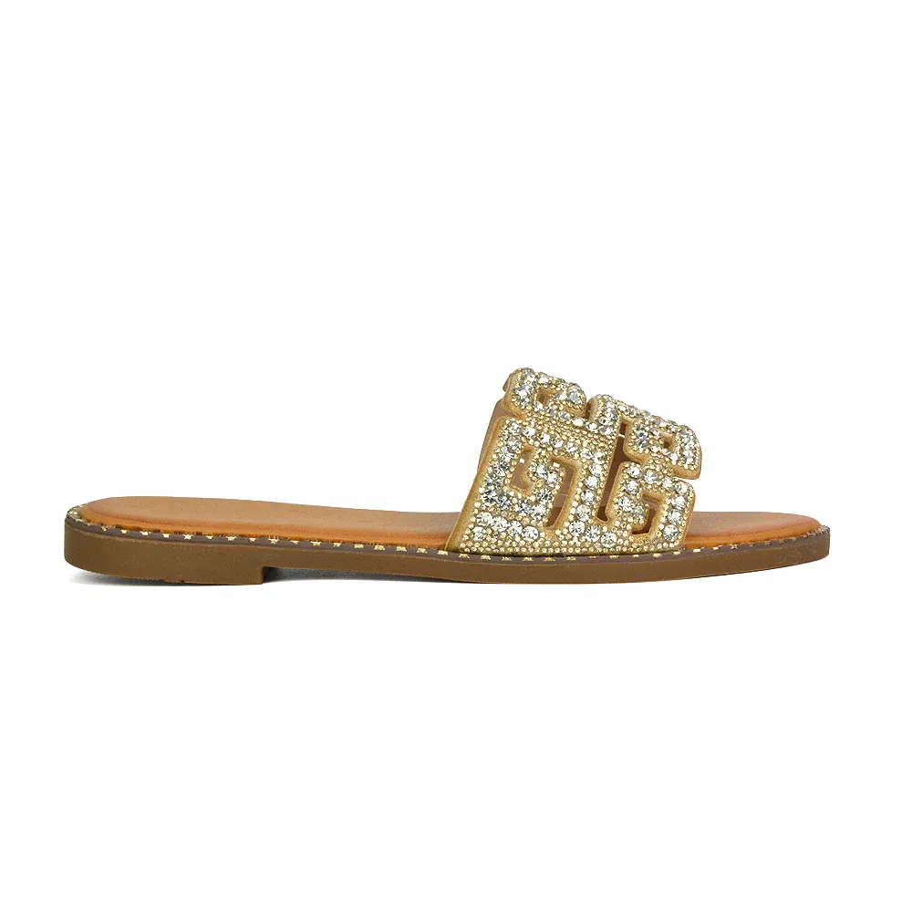 Soft Comfy Diamante Bling Slider