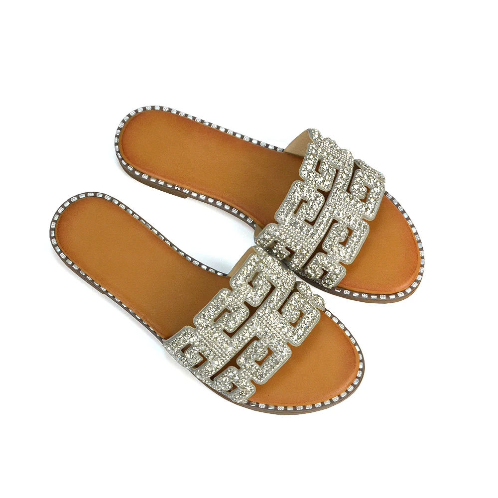 Soft Comfy Diamante Bling Slider