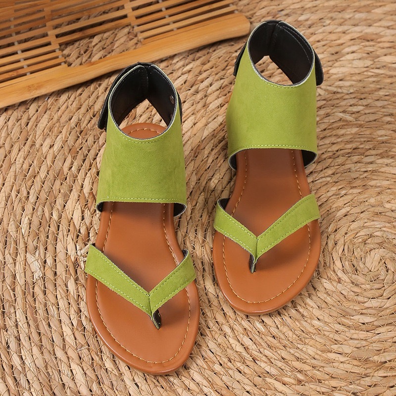 Orthopedic Leather Heel Sandals