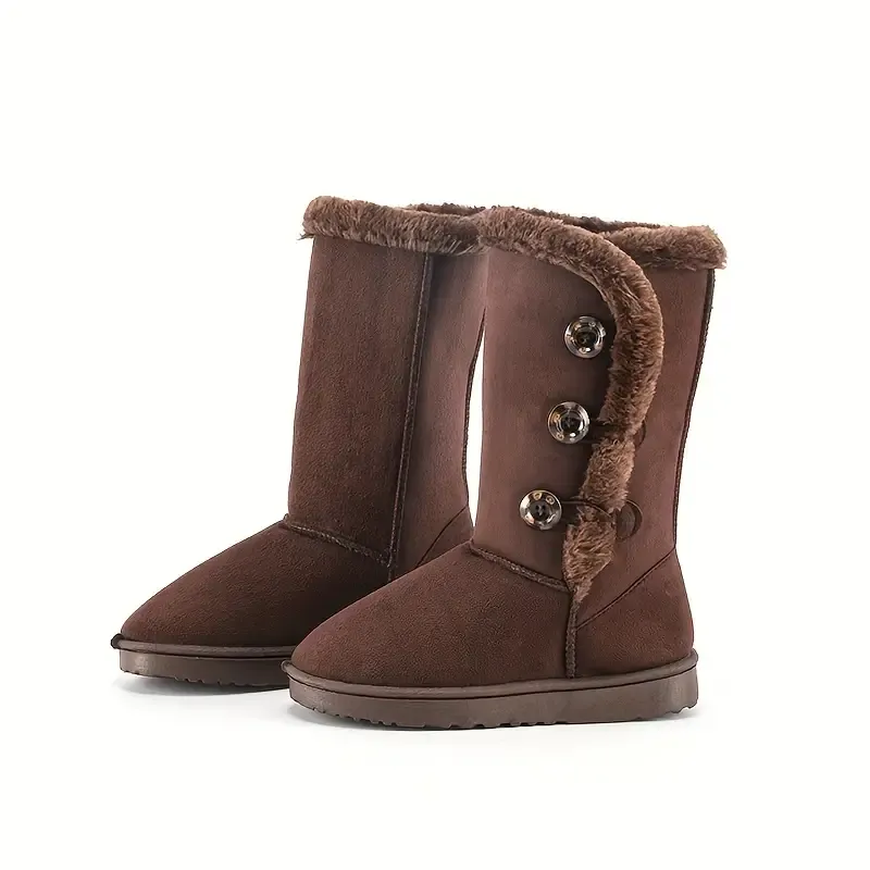 Women's Plush Mid Calf Boots