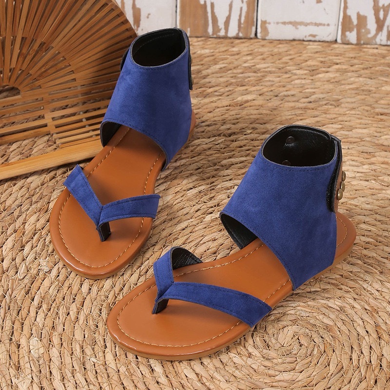 Orthopedic Leather Heel Sandals