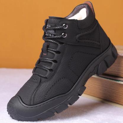 Men's Brown Leather Casual Ankle Boots