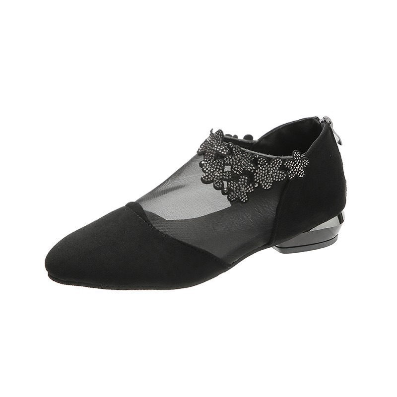 Women's comfortable zippered sexy shoes