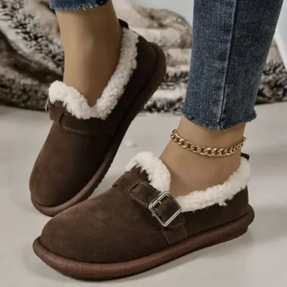 Women's Winter Warm Side Zipper Ankle Boots
