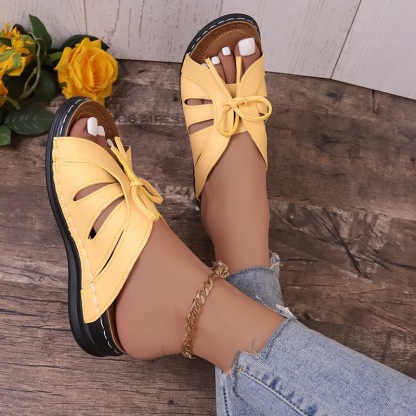 Women's Comfort Bowtie Slide Sandals