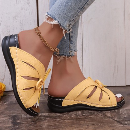 Women's Comfort Bowtie Slide Sandals