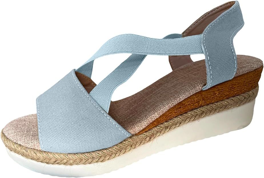 Women's Chunky Platform Classic Flat Bottom Slope Heel Sandals