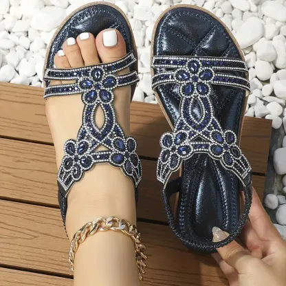 Women's Comfort Classic Wedge Bowtie Slide Sandals