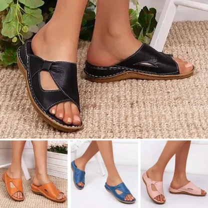 Arch Support Leather Sandals