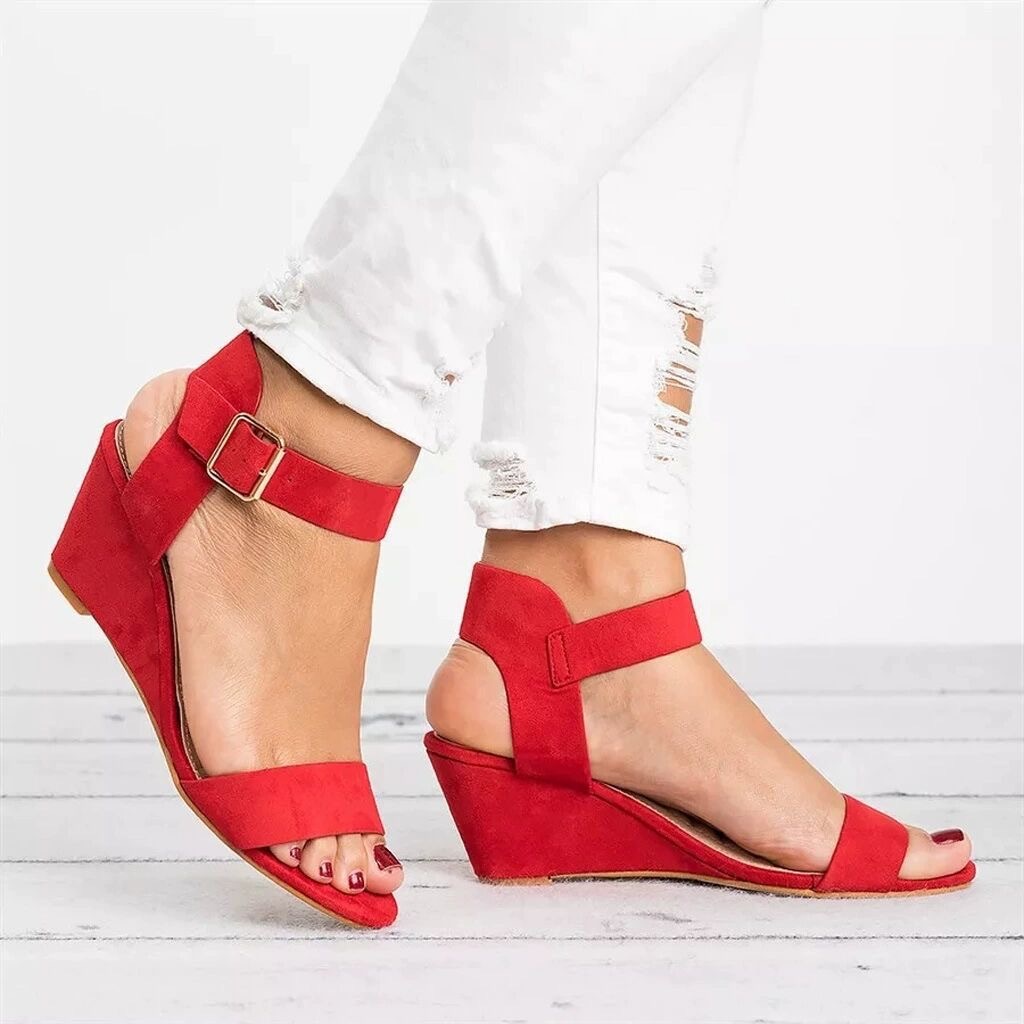 Women's Comfort Classic Wedge Bowtie Slide Sandals