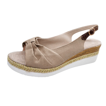  Women's Sandals for Bunions Ladies Fashion Summer Solid Color Fabric Casual