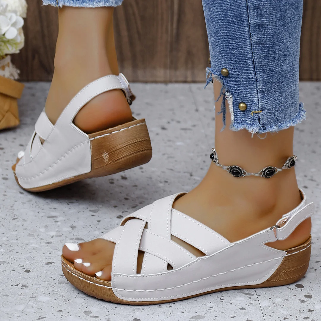 Women's Wedge Heeled Comfortable Casual Open Toe Sandals