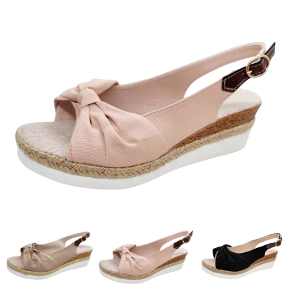  Women's Sandals for Bunions Ladies Fashion Summer Solid Color Fabric Casual
