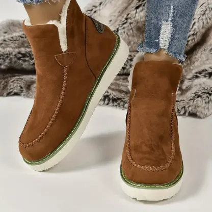 Women's Winter Ankle Boots with Faux Fur Lining