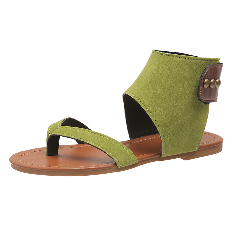 Orthopedic Leather Heel Sandals